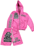 Pink “ Rose Money “ All Price Windbreaker