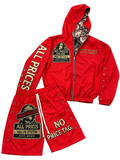 Red “ Blood Money “ All Price Windbreaker