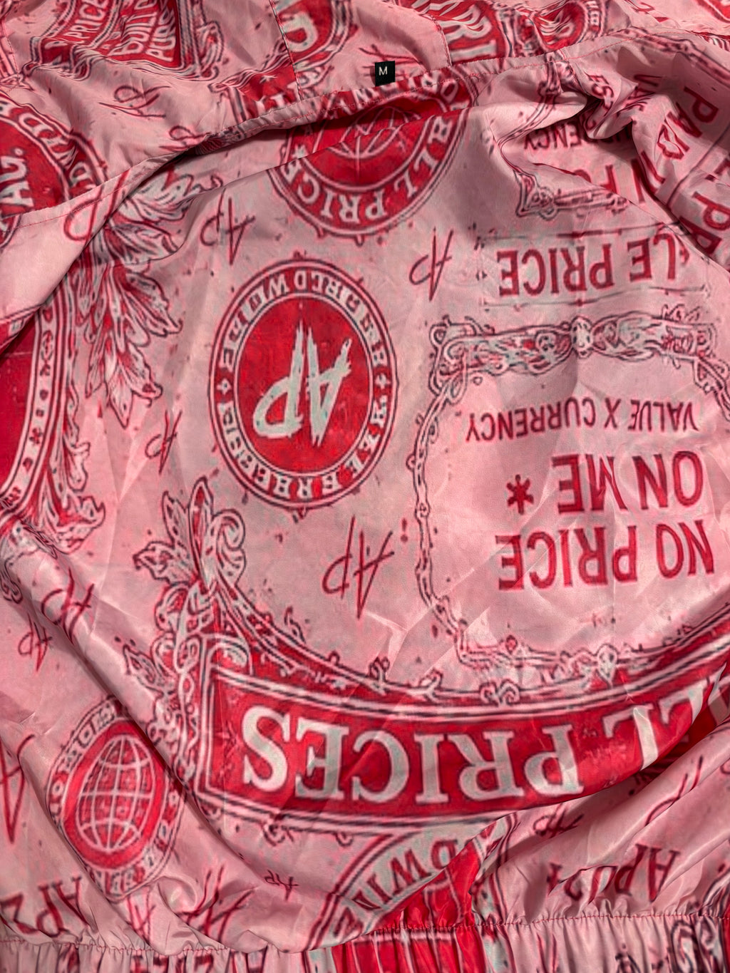 Pink “ Rose Money “ All Price Windbreaker