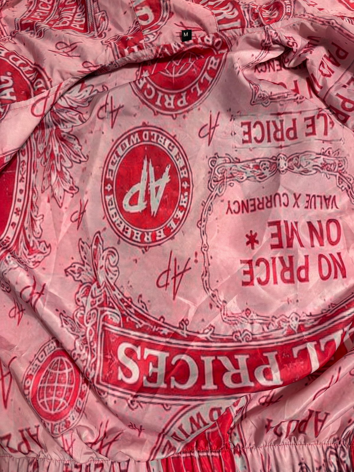 Pink “ Rose Money “ All Price Windbreaker