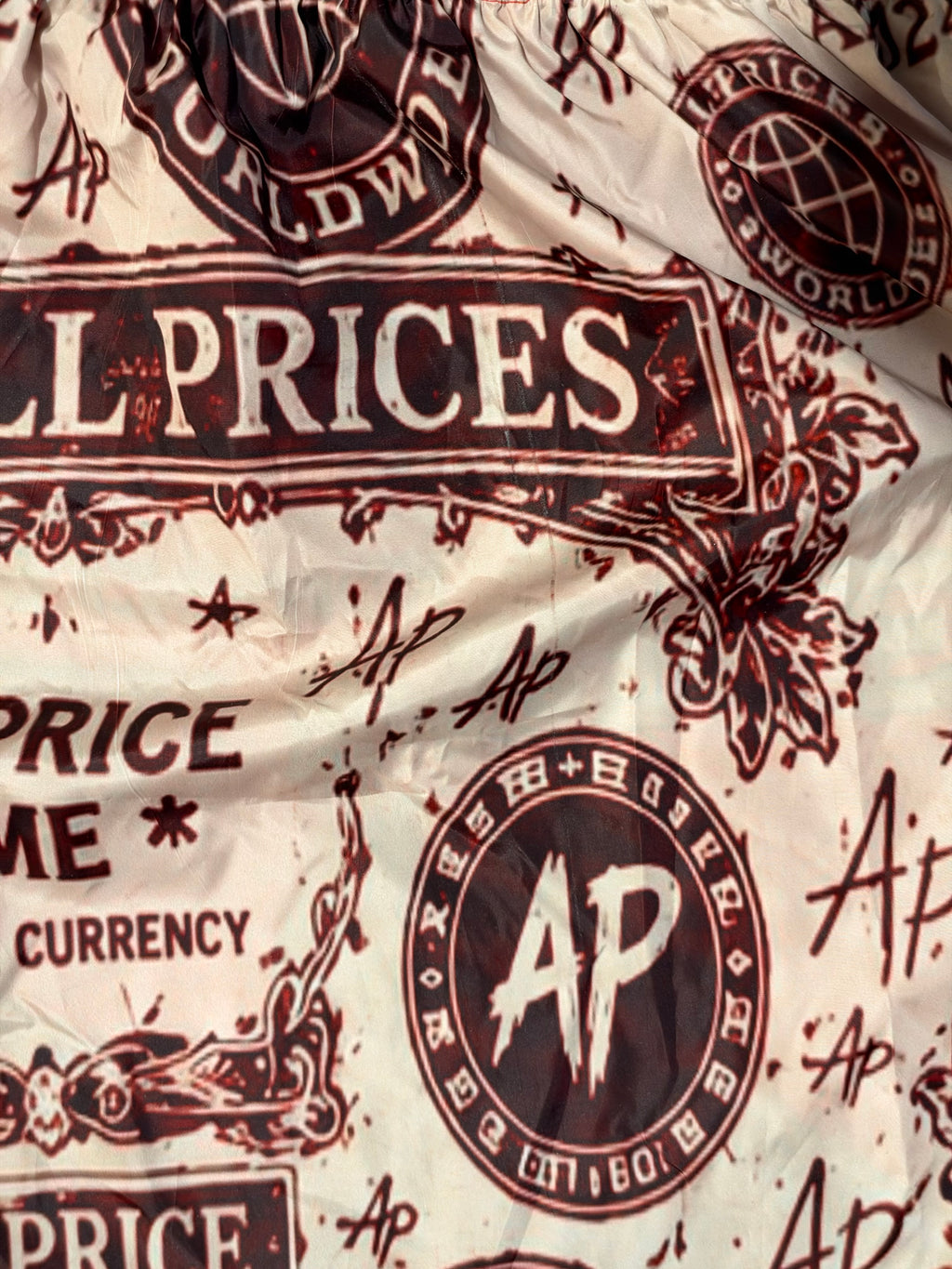 Red “ Blood Money “ All Price Windbreaker