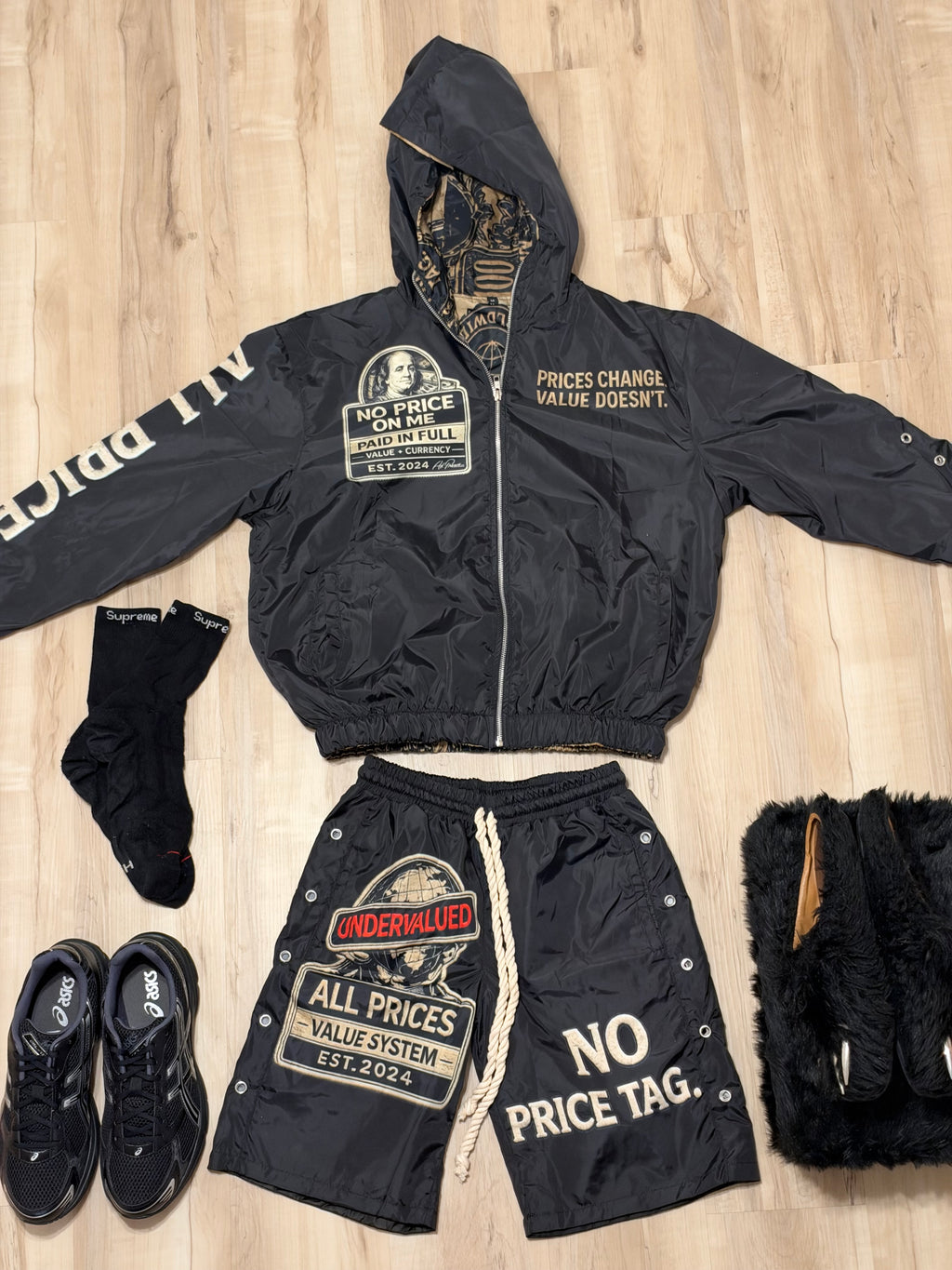 Black “ After Hours “ All Price Windbreaker