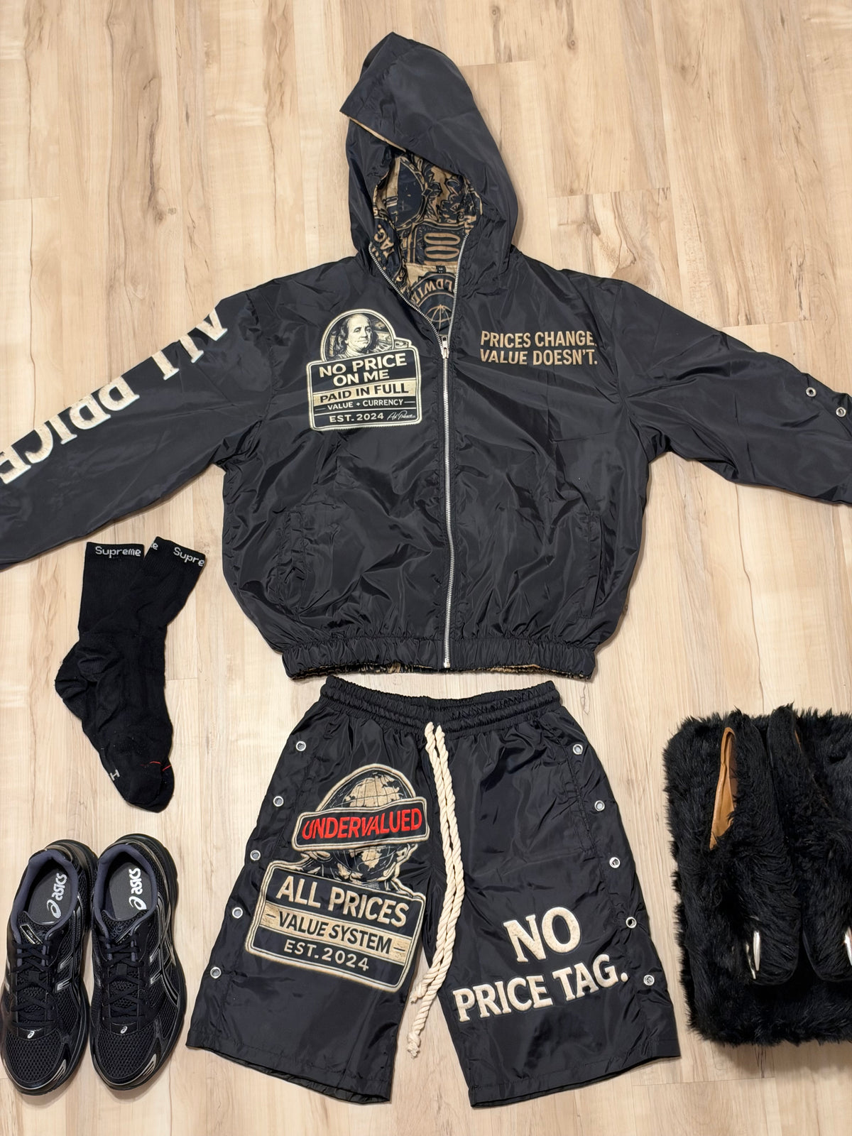 Black “ After Hours “ All Price Windbreaker