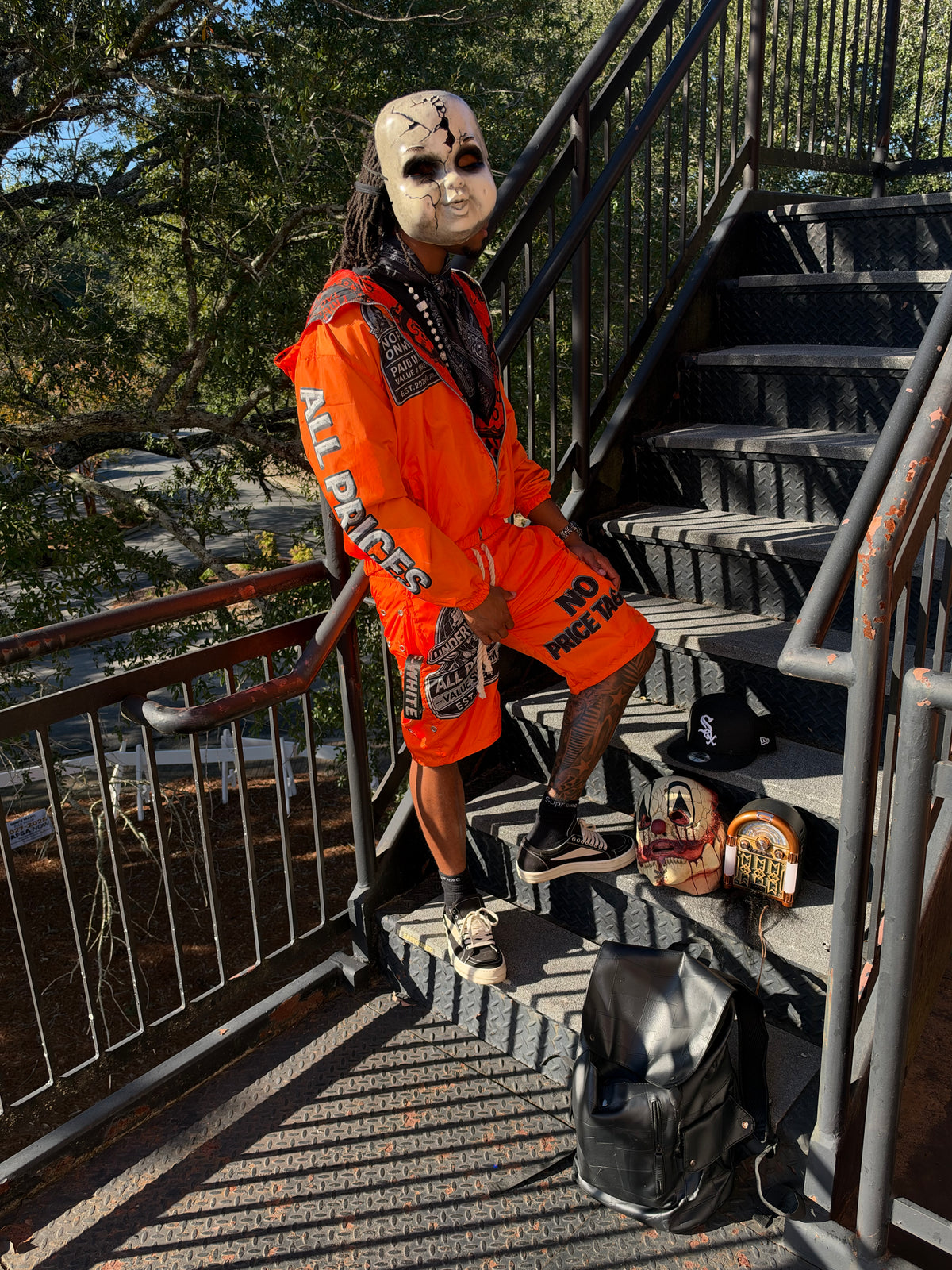Orange “ Burnt Currency “ All Price Windbreaker