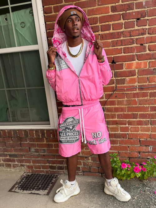 Pink “ Rose Money “ All Price Windbreaker